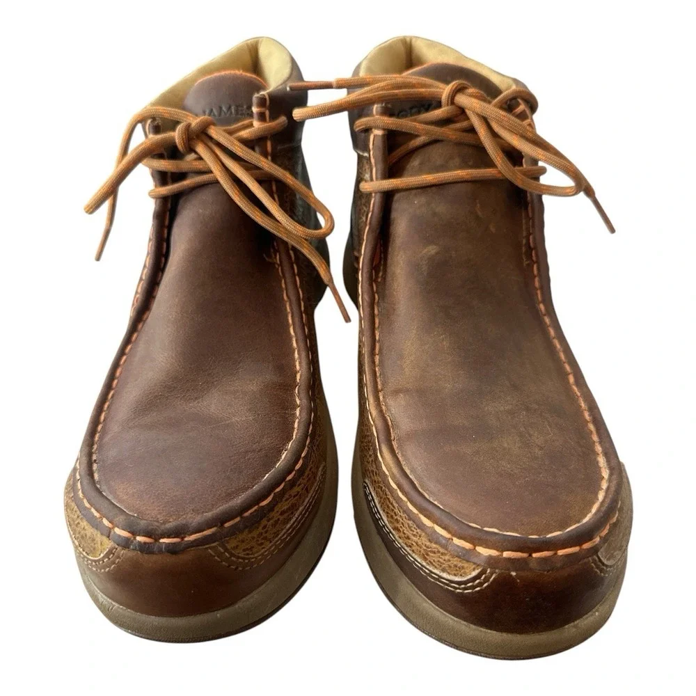 New Cody James Wallabee Comp Toe Boot Brown Mens Size 13D Comp Toe Work Shoes